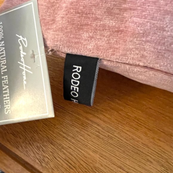 NEW Forever In Love Throw Pillow Pink Stitched Rodeo Home Rectangle Feather NWT - Picture 6 of 7